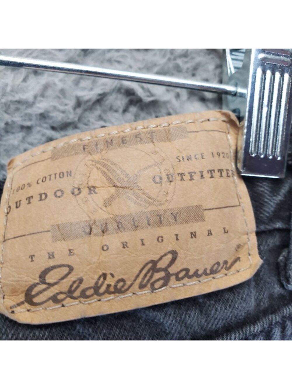 Eddie Bauer Jeans Womens Size 10 Black Denim Straight Relaxed Fit USA *Read* - Picture 13 of 15